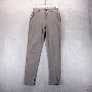 Cuts Pants Mens S Brown Slim AO Jogger Stretch Cuffed Pockets Casual Travel